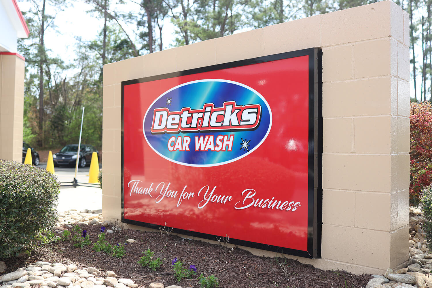 Detrick’s Car Wash sign in South Carolina