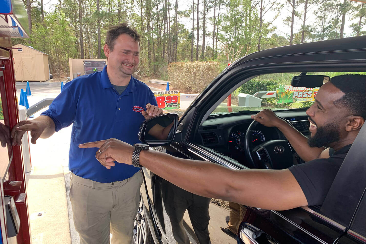 Detrick’s Car Wash customer in South Carolina